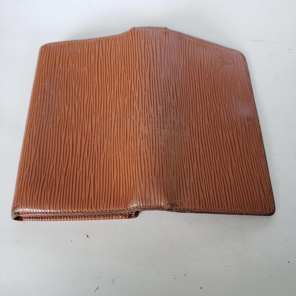 Louis Vuitton LV Epi Leather Wallet Brown Medium Envelope Unisex Vintage - Picture 9 of 14